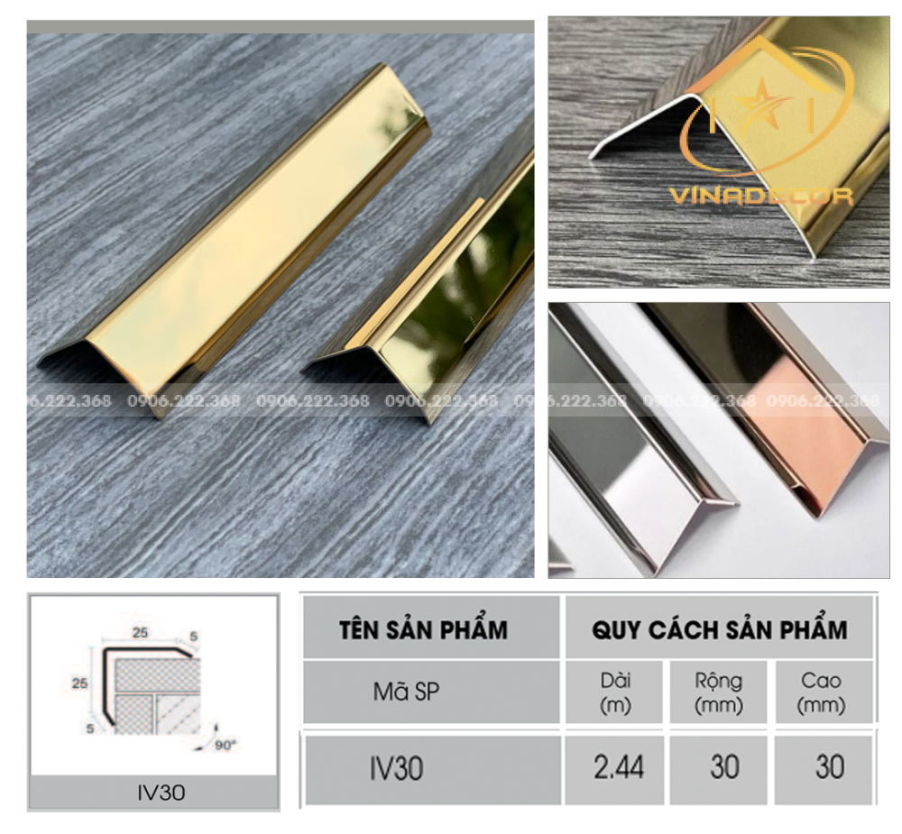 NẸP V30 INOX