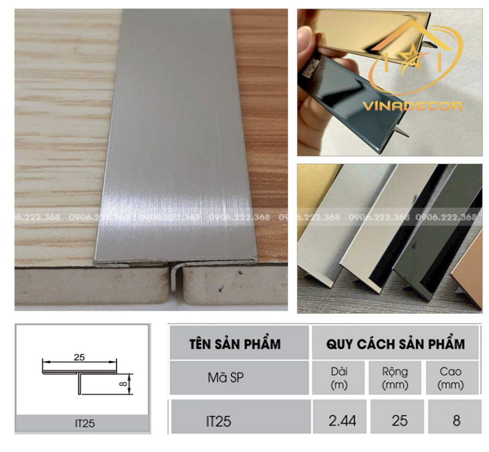 NẸP T25 INOX