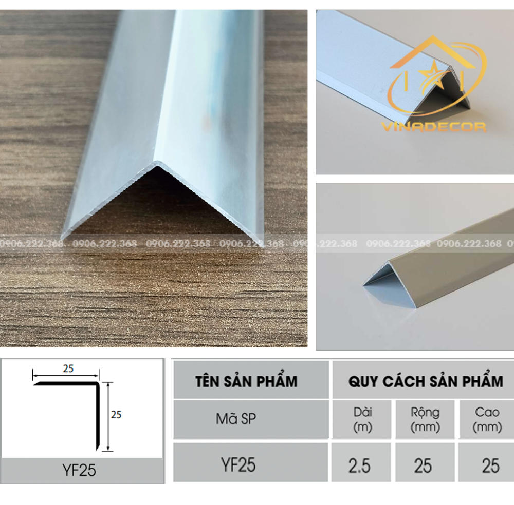 NẸP V25 NHÔM