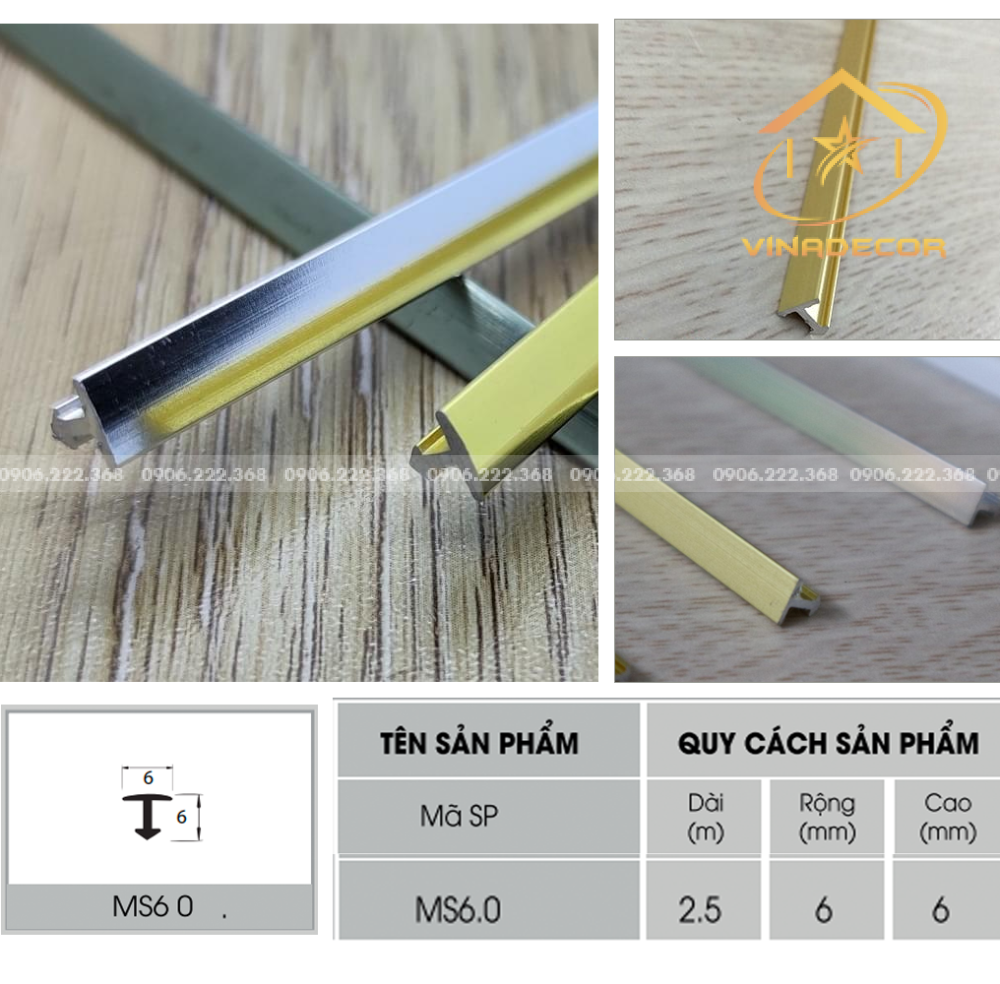 NẸP T6 NHÔM