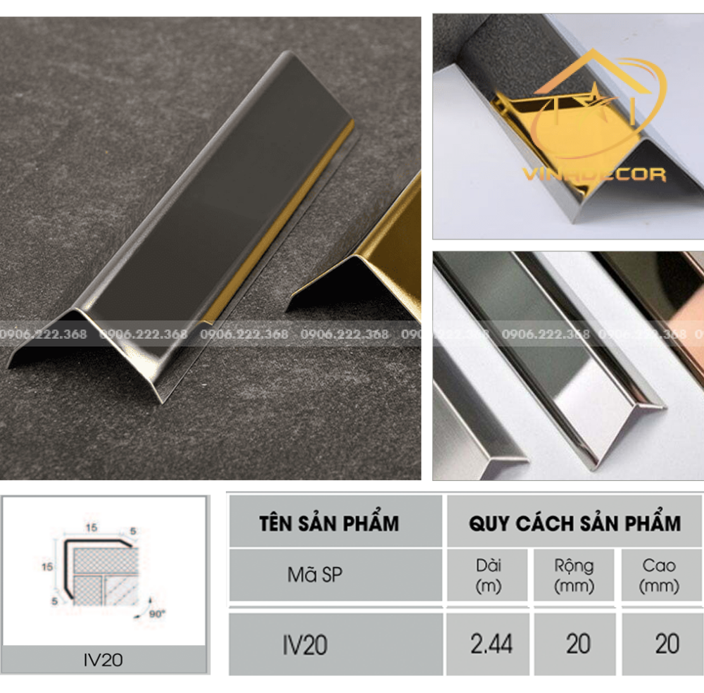 NẸP V20 INOX