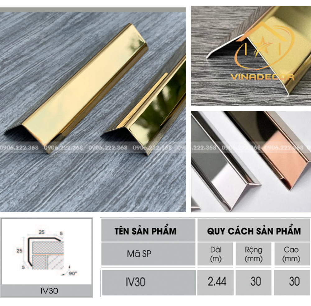 NẸP V30 INOX