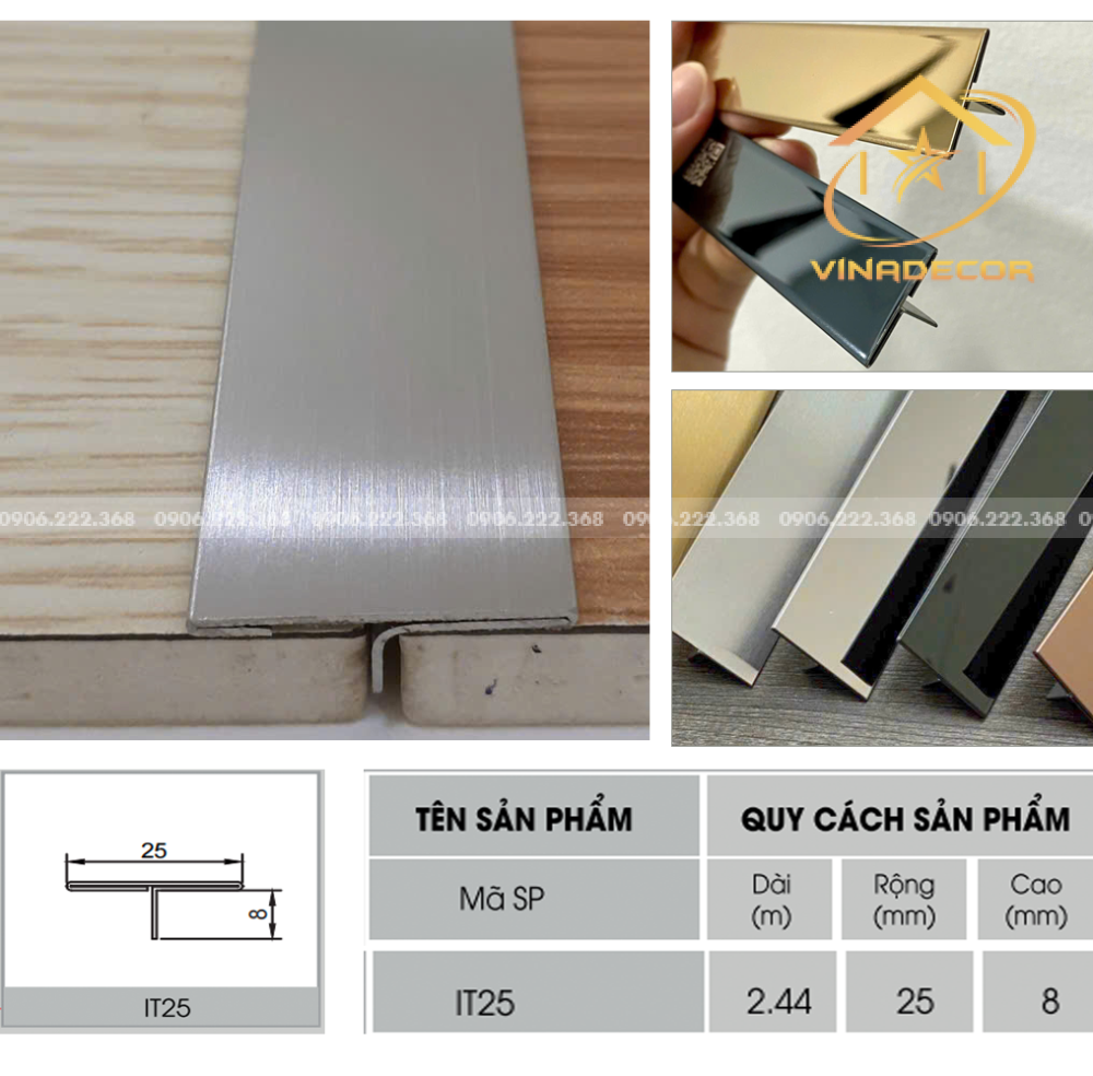 NẸP T25 INOX